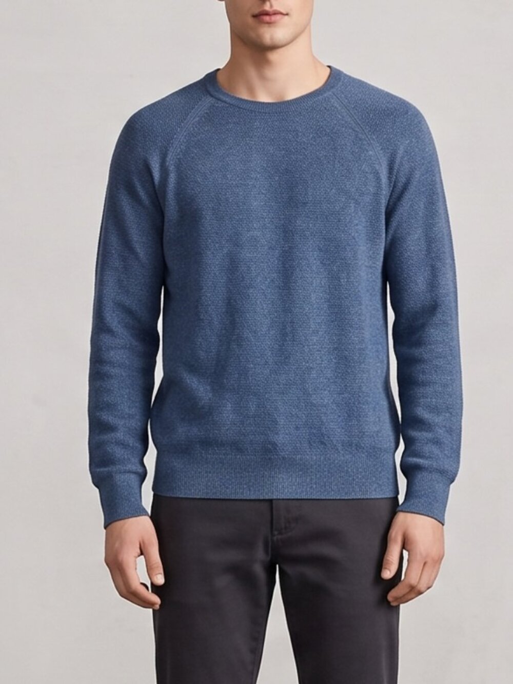 J.Crew Cotton Crewneck Sweater Blue Medium NWT